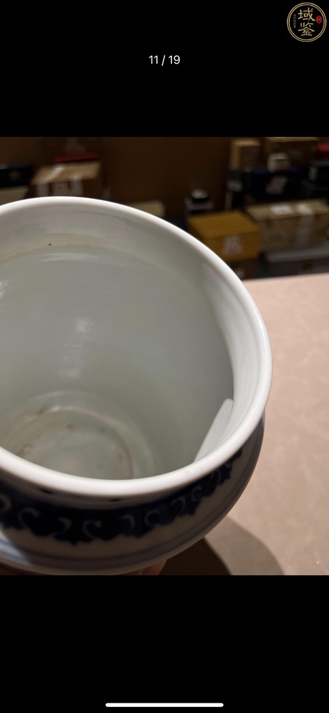 古玩陶瓷乾隆三多紋壯罐真品鑒賞圖