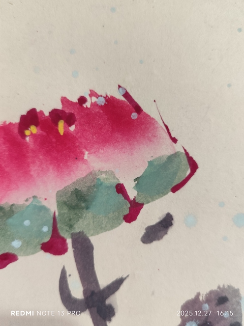 古玩字畫天野款寫意牡丹真品鑒賞圖