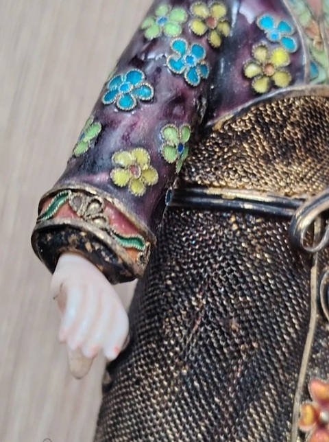 古玩銅器銀燒藍真品鑒賞圖