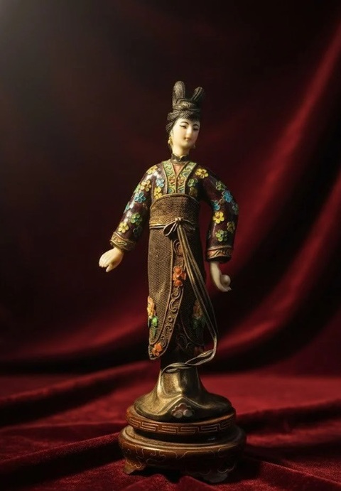 古玩銅器銀燒藍真品鑒賞圖