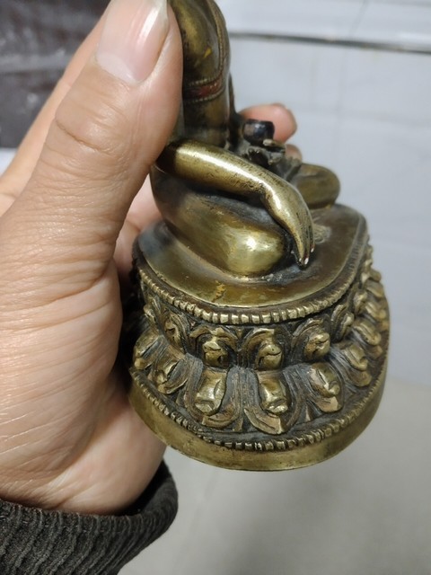 古玩銅器銅釋迦摩尼真品鑒賞圖