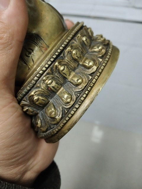 古玩銅器銅釋迦摩尼真品鑒賞圖