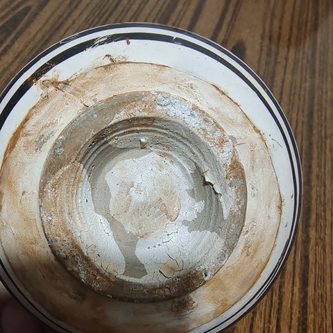 古玩陶瓷明代磁州窯系黑花碗真品鑒賞圖