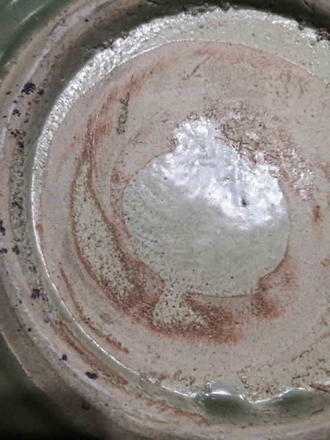 古玩陶瓷青釉四方模印盤真品鑒賞圖