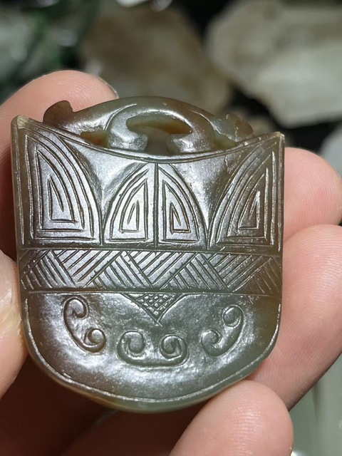 古玩玉器和田玉佩真品鑒賞圖