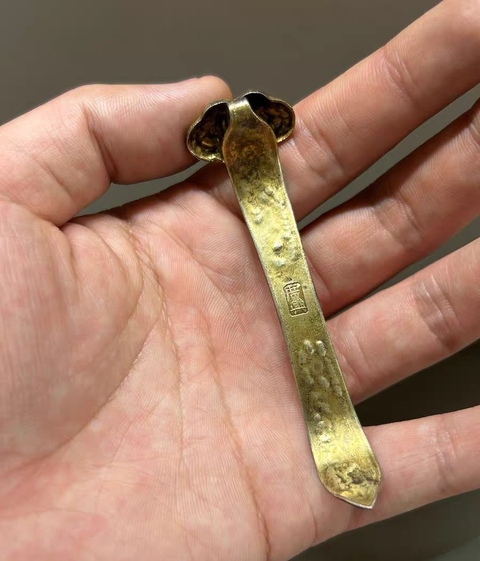 古玩銅器如意真品鑒賞圖