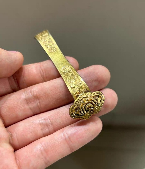 古玩銅器如意真品鑒賞圖