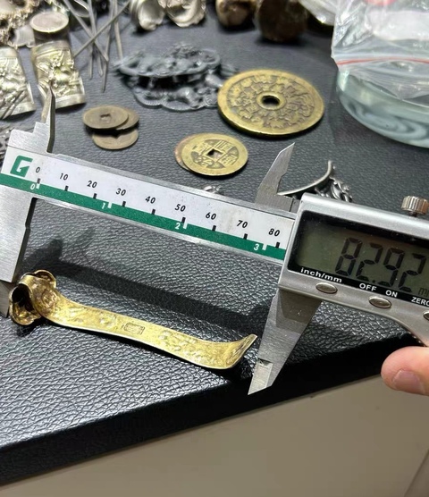 古玩銅器如意真品鑒賞圖