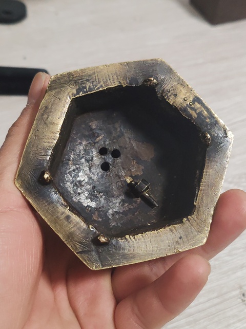 古玩雜項銅香爐蓋真品鑒賞圖