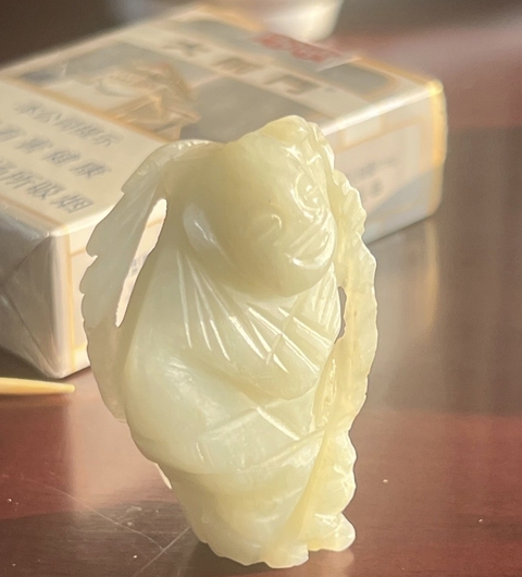 古玩玉器童子真品鑒賞圖