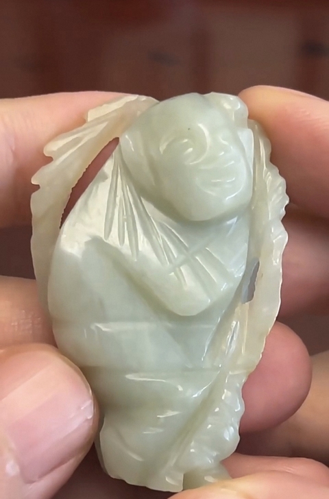 古玩玉器童子真品鑒賞圖