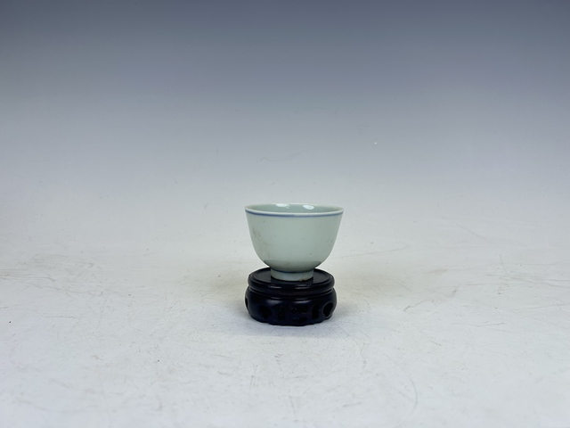 古玩陶瓷清晚·青花太公垂釣杯拍賣，當前價格0元