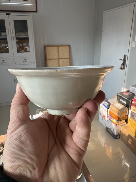 古玩陶瓷青花福字紋碗真品鑒賞圖