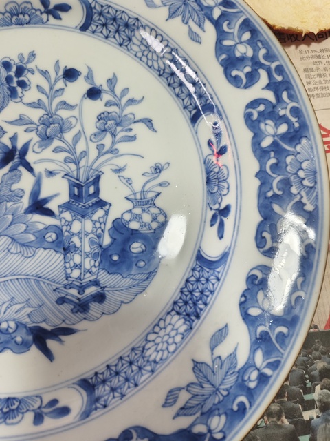 古玩陶瓷青花盤真品鑒賞圖