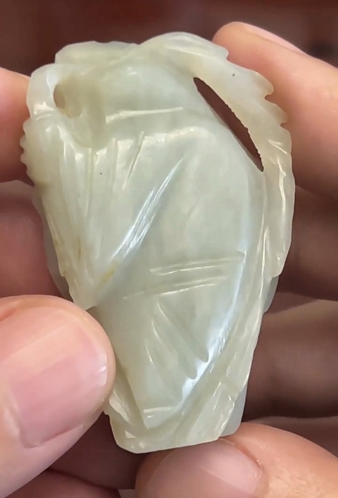 古玩玉器和田玉雕童子真品鑒賞圖