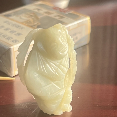 古玩玉器和田玉雕童子真品鑒賞圖