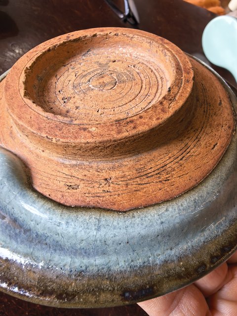 古玩陶瓷元鈞折沿洗真品鑒賞圖