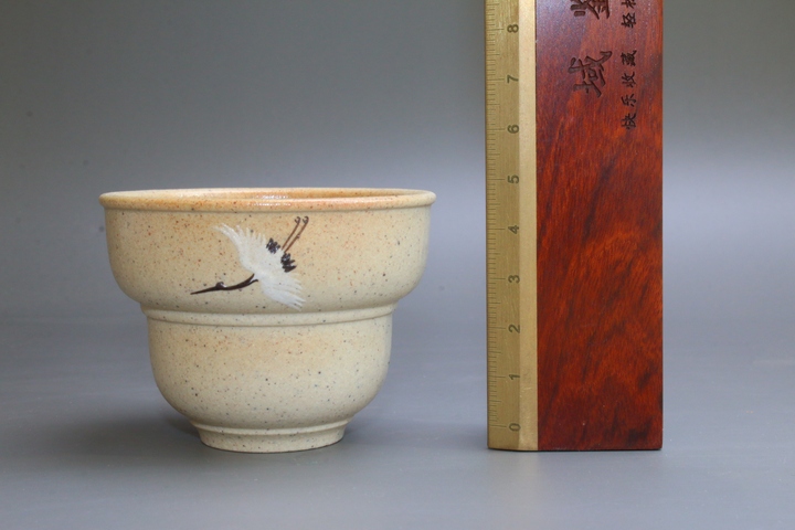 古玩雜項(xiàng)福祿容天紫砂杯【全手工】【極品白玉段】真品鑒賞圖