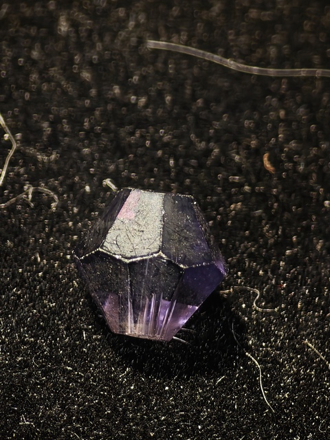 古玩玉器戰(zhàn)國紫水晶多棱珠真品鑒賞圖