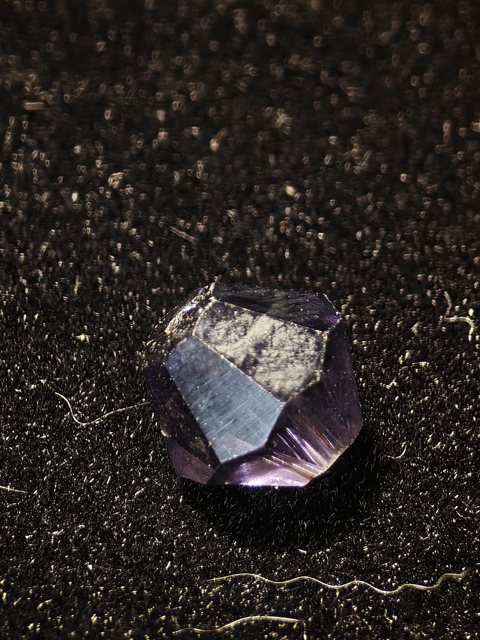 古玩玉器戰(zhàn)國紫水晶多棱珠真品鑒賞圖