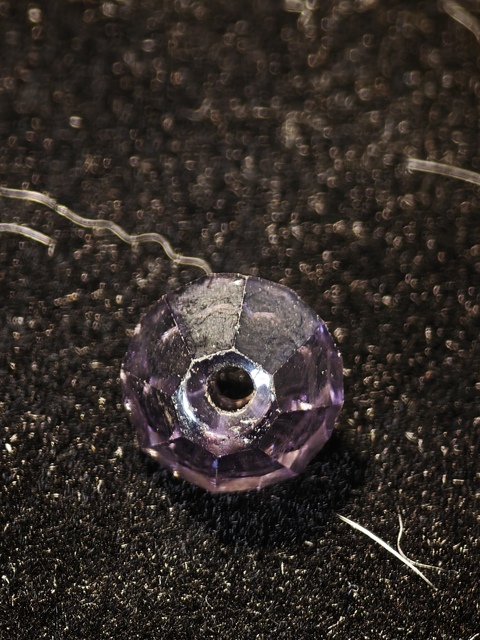 古玩玉器戰(zhàn)國紫水晶多棱珠真品鑒賞圖