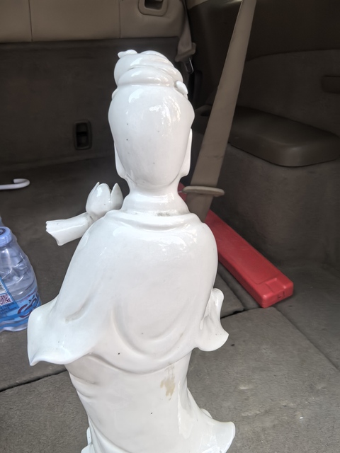 古玩陶瓷德化白瓷觀音菩薩造像真品鑒賞圖