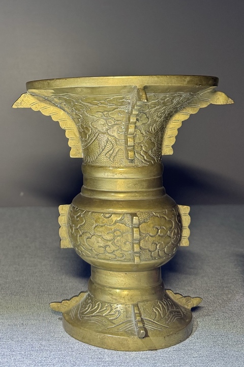 古玩銅器銅觚真品鑒賞圖