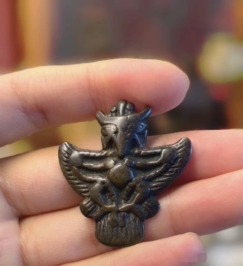 古玩銅器銅合金大鵬鳥真品鑒賞圖