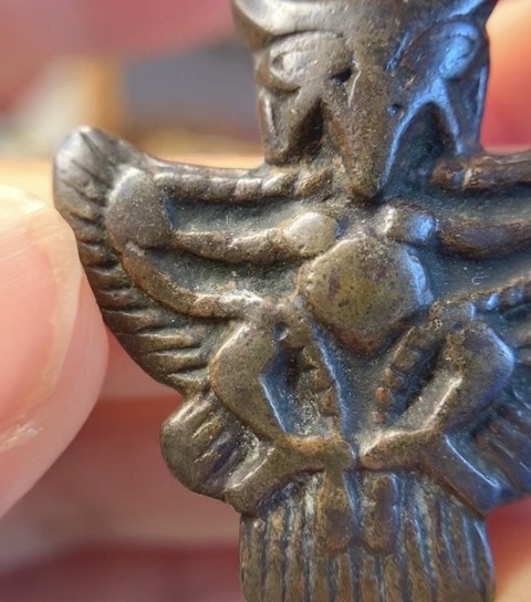 古玩銅器銅合金大鵬鳥真品鑒賞圖