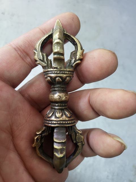 古玩雜項銅質金剛杵真品鑒賞圖