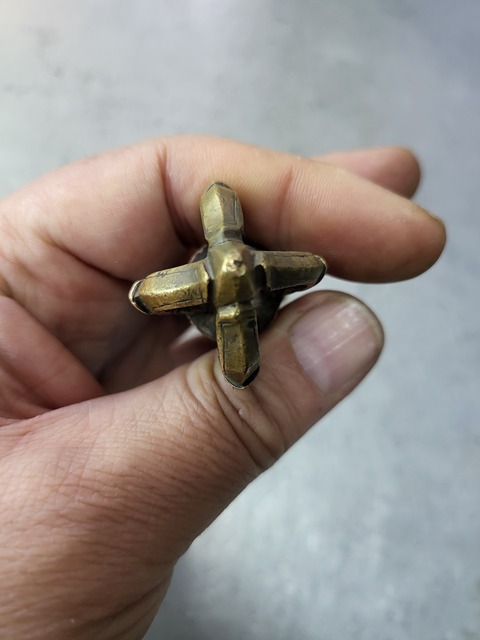 古玩雜項銅質金剛杵真品鑒賞圖