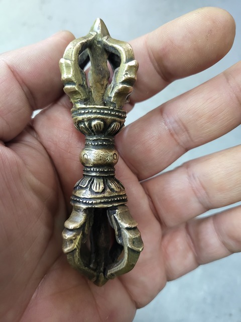 古玩雜項銅質金剛杵真品鑒賞圖