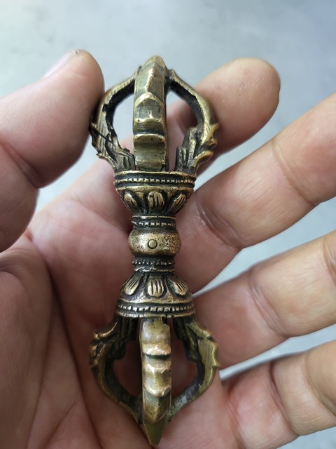 古玩雜項銅質金剛杵真品鑒賞圖