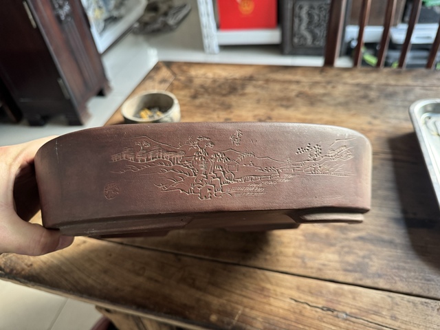 古玩雜項(xiàng)紫砂花盆真品鑒賞圖