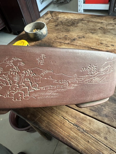 古玩雜項(xiàng)紫砂花盆真品鑒賞圖