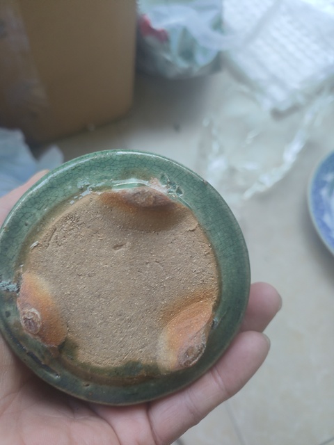 古玩陶瓷綠哥釉香爐真品鑒賞圖