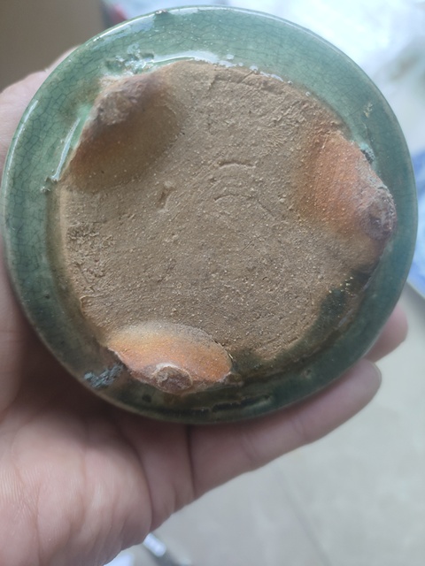 古玩陶瓷綠哥釉香爐真品鑒賞圖