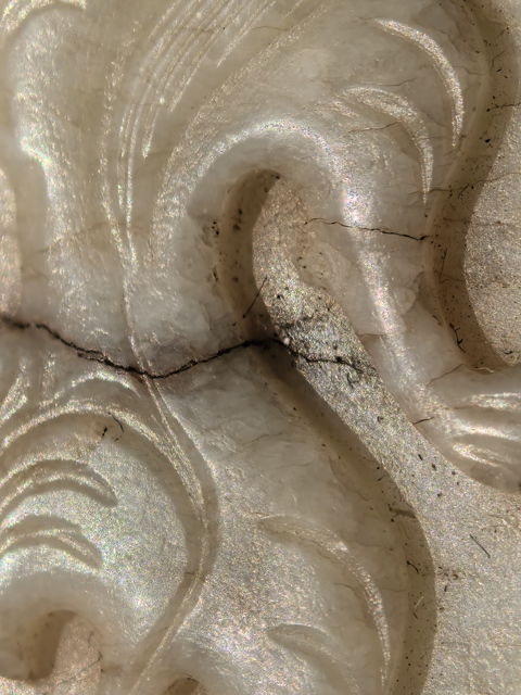 古玩玉器螭龍勒子真品鑒賞圖