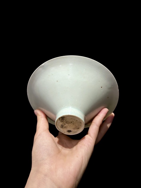 古玩陶瓷青白釉斗笠盞真品鑒賞圖