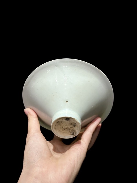 古玩陶瓷青白釉斗笠盞真品鑒賞圖