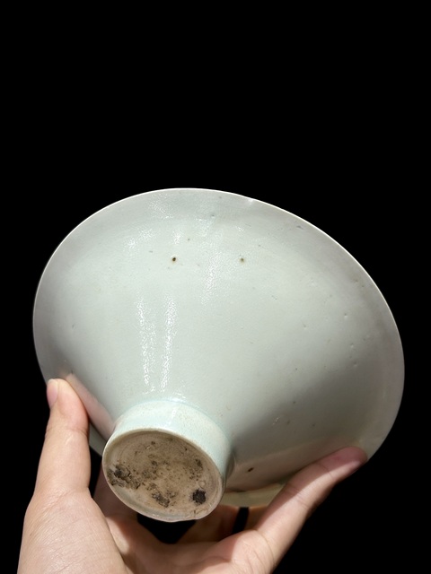 古玩陶瓷青白釉斗笠盞真品鑒賞圖