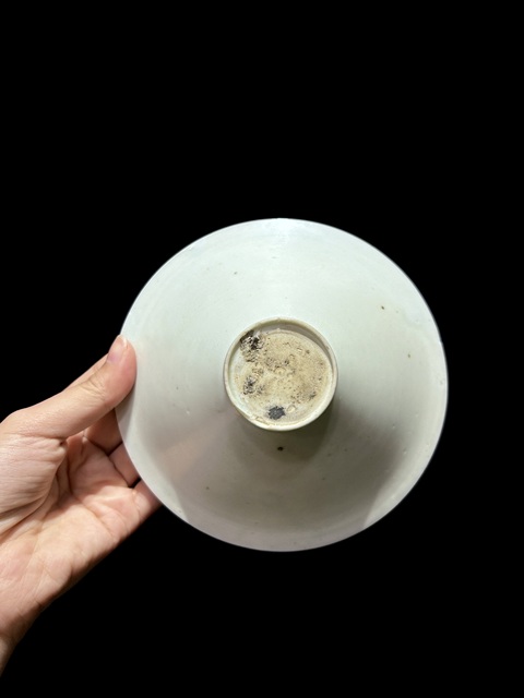 古玩陶瓷青白釉斗笠盞真品鑒賞圖