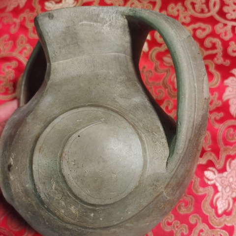 古玩陶瓷陶羊頭罐真品鑒賞圖