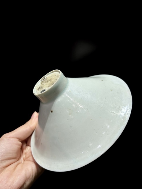 古玩陶瓷青白釉斗笠盞真品鑒賞圖