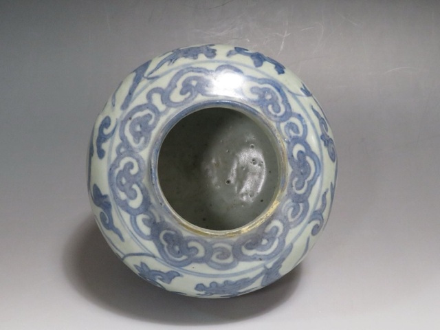 古玩陶瓷青花鳳紋罐真品鑒賞圖