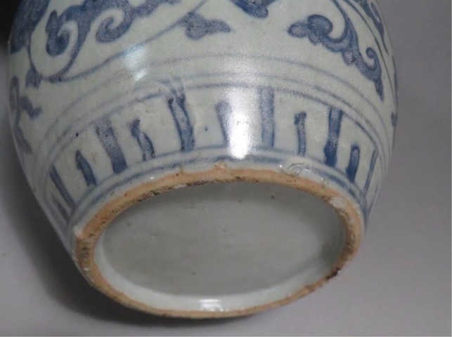 古玩陶瓷青花鳳紋罐真品鑒賞圖