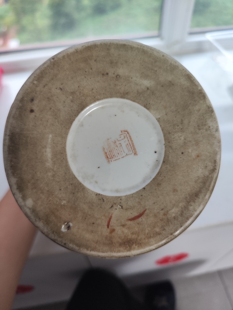 古玩陶瓷民國粉彩帽筒真品鑒賞圖