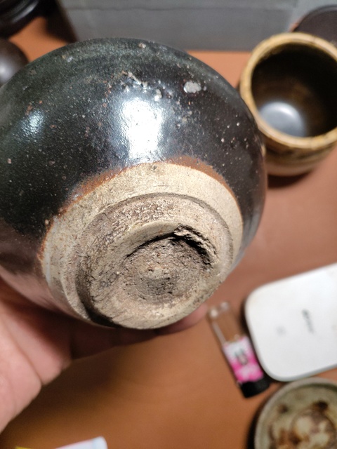 古玩陶瓷吉州窯月影梅茶盞真品鑒賞圖