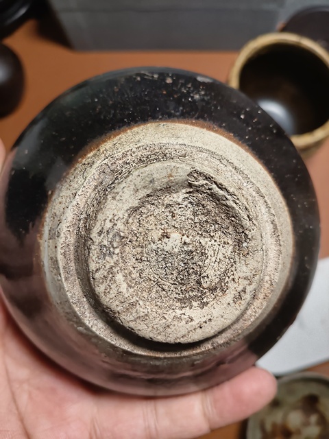 古玩陶瓷吉州窯月影梅茶盞真品鑒賞圖