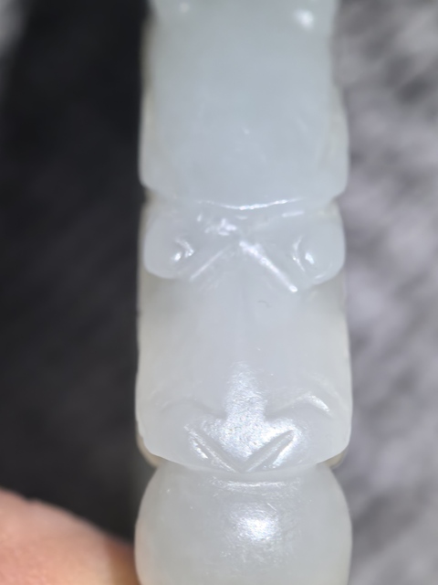 古玩玉器龍鐲子真品鑒賞圖